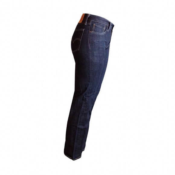 Vintage 514 Darkwash Levis Jeans With Zip Fly - Picture 2 of 4